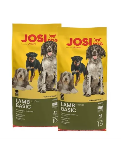 JOSERA JosiDog Lamb Basic 2x15kg hrană câini cu miel