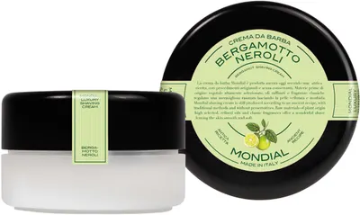 Mondial 1908 Cremă de bărbierit cu aromă de bergamotă și neroli, 150 ml