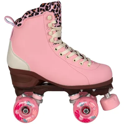 Powerslide Miyu Patine cu role roz leopard