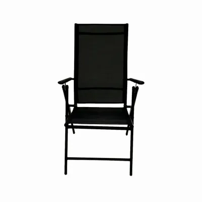 Scaun pliabil terasa/gradina KLUGMEISTER KJF252, 56 x 69 x 103 cm, culoare gri inchis
