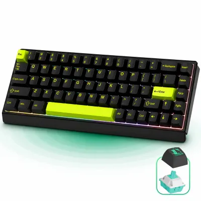 Tastatura gaming Timebox, 68 taste, Switch-uri magnetice Hall-Effect, Negru - Default Title