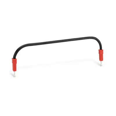 Push-in type wire jumper; insulated; wire length 110 mm; Conductor cross section 1.5 mm²; suitable for 2001, 2002, 2003 and 2022 Series rail-mounted terminal blocks; red
