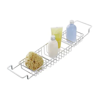 Tavă pentru cadă din inox Wenko Bringing, lungime 58,5 cm