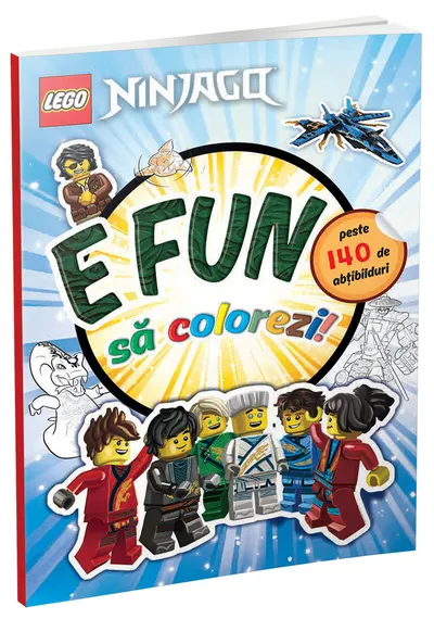 E fun sa colorezi! Ninjago (carte de colorat cu abtibilduri)