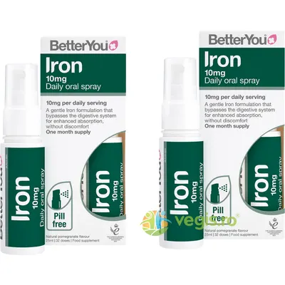 Pachet Iron (Fier) Spray Oral (10mg) 25ml + 25ml