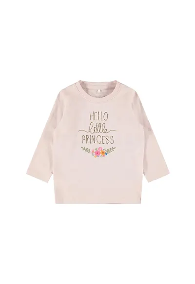 Bluza cu imprimeu text - Verde/Roz pal