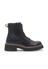 Ghete dama negru - din piele ecologica -