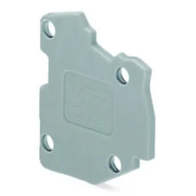 End plate; for modular TOPJOB®S connector; 1.5 mm thick; gray