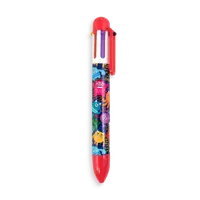 Pix multicolor cu 6 culori si mecanism retractabil Monstruleti