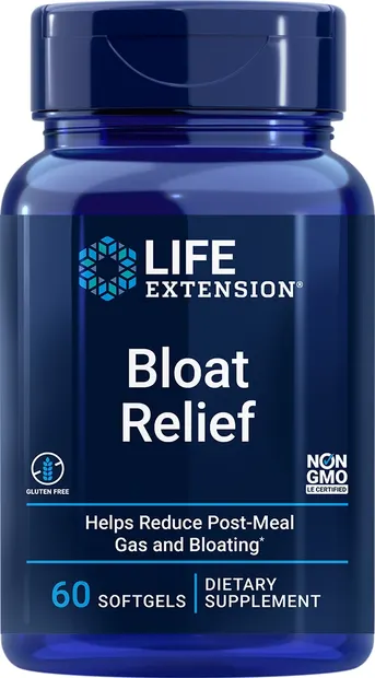 Bloat Relief, 60 capsule moi, Life Extension