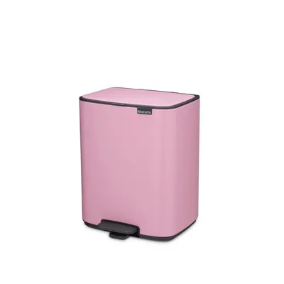 Coș de gunoi roz cu pedală din oțel 12 l Bo – Brabantia