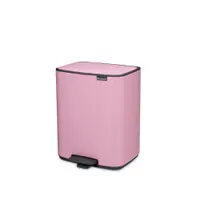 Coș de gunoi roz cu pedală din oțel 12 l Bo – Brabantia