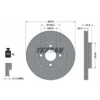 Disc frana TEXTAR 92303203