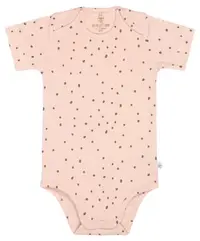 Body pentru bebeluși cu mânecă scurtă Lassig - Gots, 74/80 cm, 7-12 luni, Powder Pink