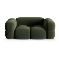 Canapea verde cu tapițerie din catifea 180 cm Loretto – Cosmopolitan Design