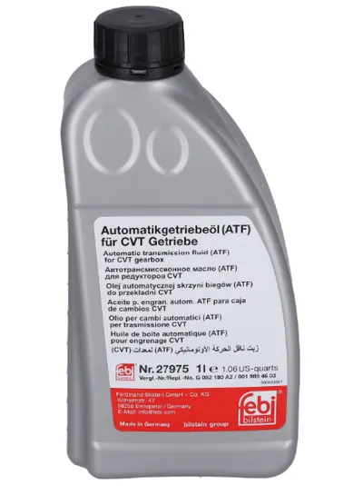 Ulei transmisie automata FEBI BILSTEIN ATF 27975, volum 1 litru, galben, pentru cutii CVT 1L