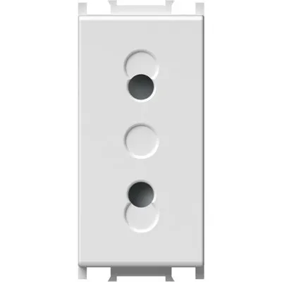 Modul Priza S. EURO 1M 10A ST IP20 Alb, TEM Modul TEM-VM20PW-B