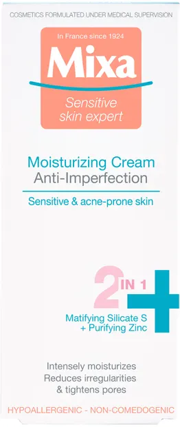 Mixa Crema de față Anti-Imperfection, 2 în 1, 50 ml