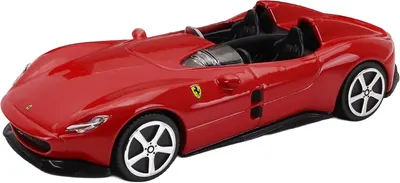 Mașină metalică Bburago - Ferrari Monza SP2, 1:43, rosie