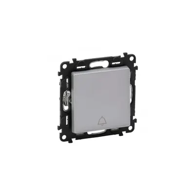 Changeover push-button Valena Life - 6 A -250 V~ - cu Capac + Sonerie BELL - alu