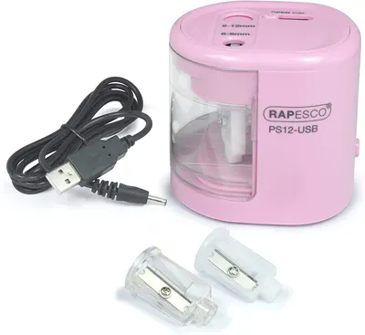 Ascutitoare electrica Rapesco - PS12, roza