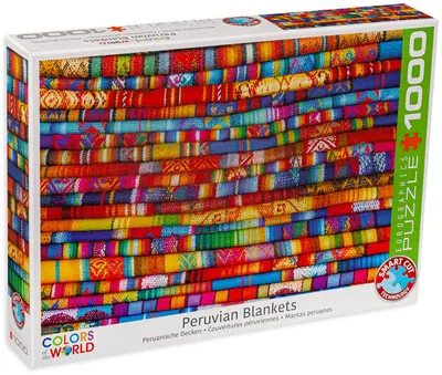 Puzzle Eurographics din 1000 de piese - Peruvian Blankets