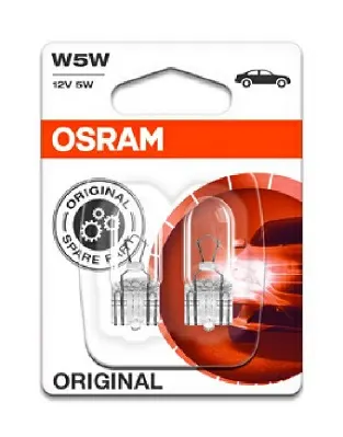 Set 2 Becuri 12V W5W Original Blister Osram