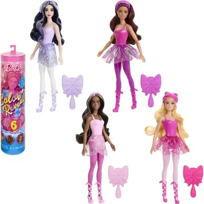 Păpușă Barbie Color Reveal - Balerină, sortiment