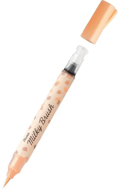 Pentel Milky Colour Brush Marker - Portocaliu