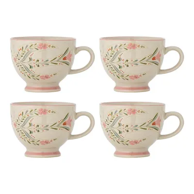 Căni albe 4 buc. din ceramică 400 ml Rosalynde – Bloomingville