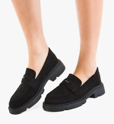 Pantofi casual dama Corsera Negri 2