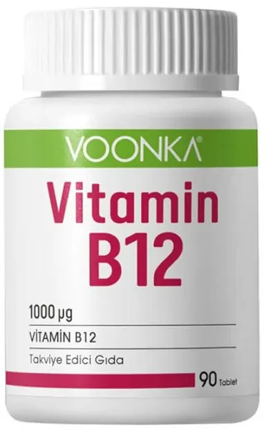 Vitamin B12, 1000 mcg, 90 tablete, Voonka