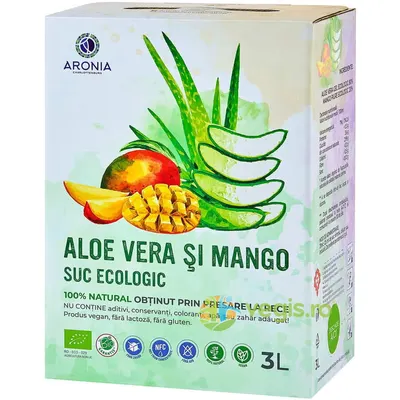 Suc de Aloe Vera si Mango Ecologic/Bio 3L
