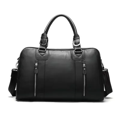 Geanta de calatorie unisex, Arion GT3280, piele naturala, Negru