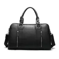 Geanta de calatorie unisex, Arion GT3280, piele naturala, Negru