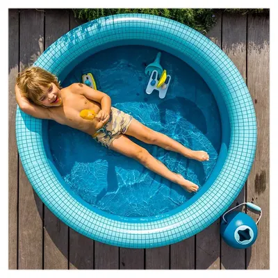 Piscina gonflabila Dippy Quut Toys albastru 120 cm