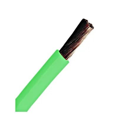 Conductor flex. cu izolaţie din PVC H07V-K 4mm² verde HPV