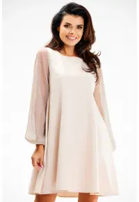 Rochie dama Poliester - A622 - Bej -