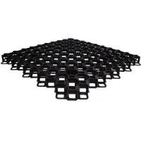 Grila gazon, 60 x 60 cm, multiple aplicatii, rezistenta 160 tone/mp, inaltime 4 cm, negru