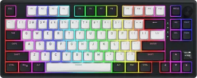 Tastatură mecanică HATOR - Skyfall 80 MAG Ultima 8K, wireless, Aurum Ice Magnetic, RGB, alb/negru