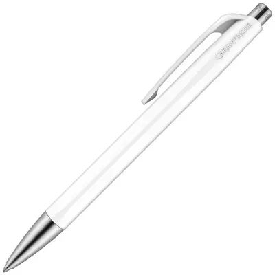 Pix automatic Caran d'Ache 888 Infinite White – Albastru, 0.7 mm