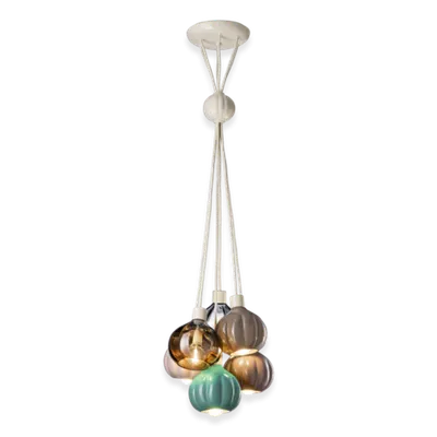 Lustra, lampa suspendata 6 LUCI GRAPPOLO DECO AFOXÉ FINISH - MIX C2659