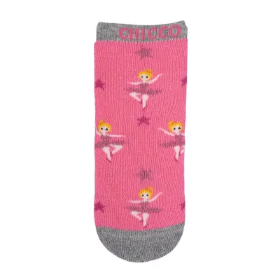Sosete antiderapante copii Chicco, roz, 72050-67P