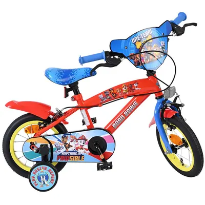 Bicicletă pentru copii cu roți ajutătoare E&L cycles - Paw Patrol, 12''