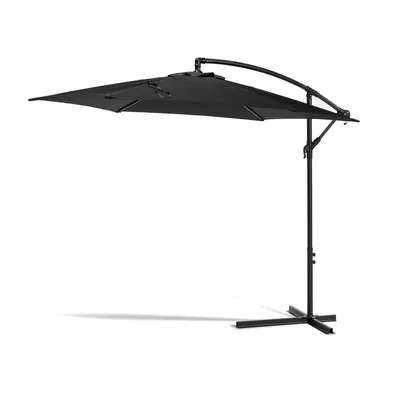 Umbrelă de soare neagră ø 300 cm Happy Sun – Bonami Essentials