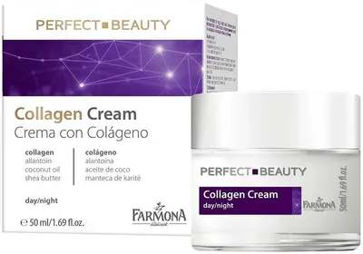 Farmona Perfect Beauty Crema de fata intineritoare cu colagen, 50 ml