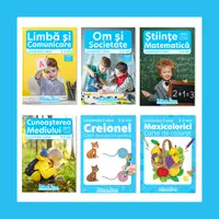 Pachet educațional 5-6 ani, L. Culea (Set domenii + Carte de colorat + Creionel)