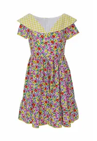 Rochie cu imprimeu floral Ines - Multicolor