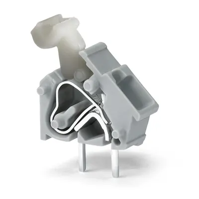 Stackable PCB terminal block; push-button; 2.5 mm²; Pin spacing 5/5.08 mm; 1-pole; CAGE CLAMP®; commoning option; 2,50 mm²; gray