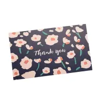 Felicitări hârtie cu design floral și text Thank you - model 2 (set 50 buc) - Default Title